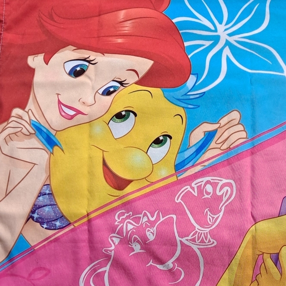 3 Items A Princess Printed Handmade Pillow, 1 Pillow Case & A Full SZ Flat Sheet - Picture 6 of 9